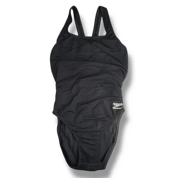 Women's Speedo Endurance Super Proback Solid One piece Black Swimsuit 6 / 32 - Picture 2 of 11